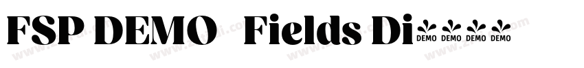 FSP DEMO   Fields Di字体转换